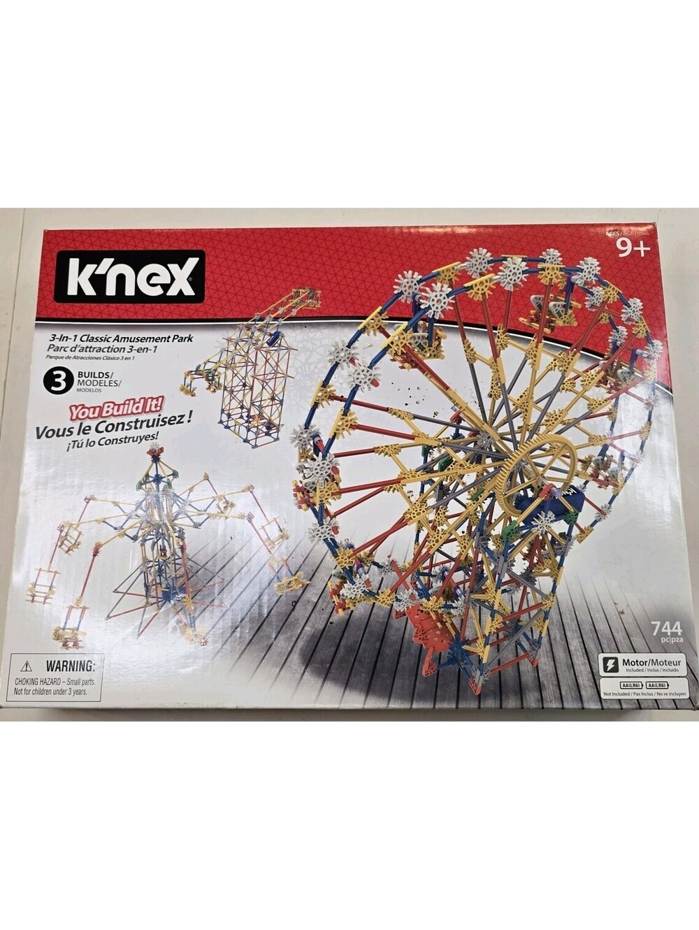 K'NEX Thrill Rides - 3-in-1 Classic Amusement Park Building Set with Motor 2020